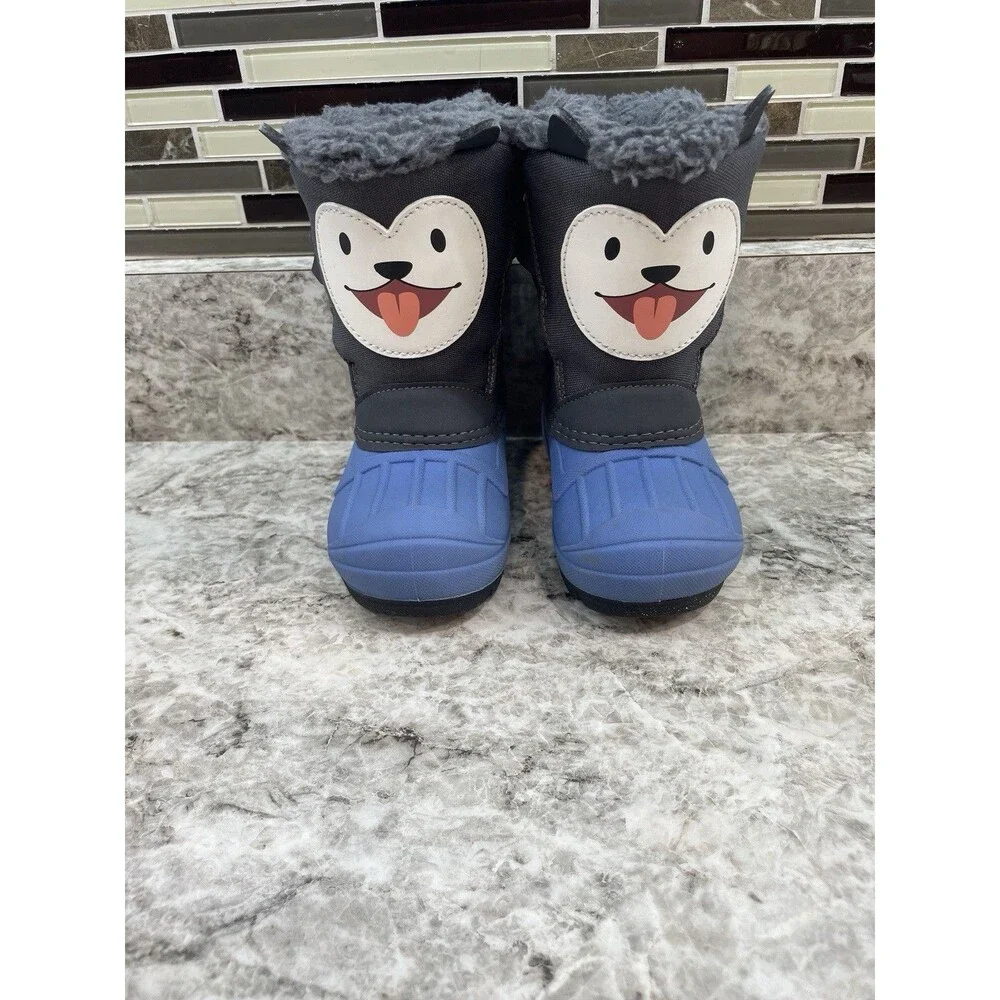 Toddler Cat&Jack Dog Snow Boots Size 7 (used only once)